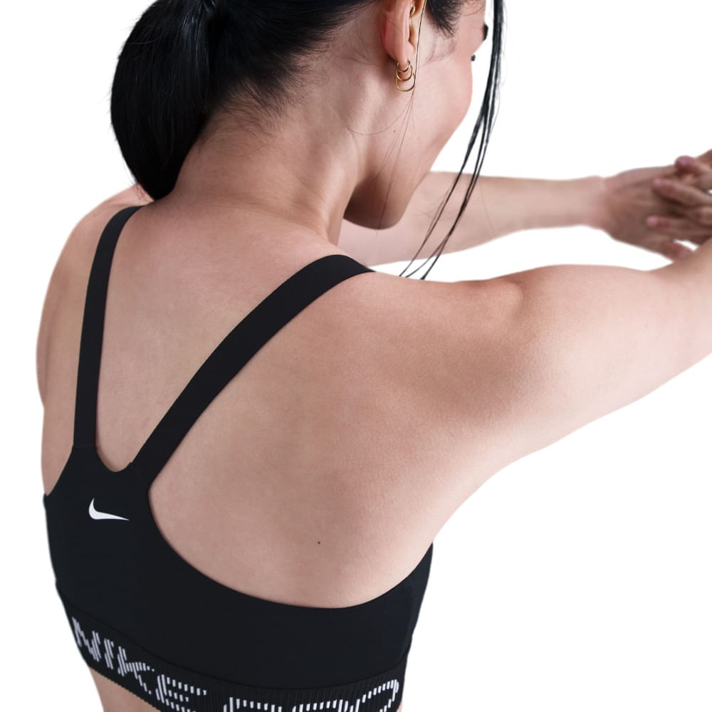 Nike W Np Ls Bra Tt Grx Top negro de mujer para entrenamiento