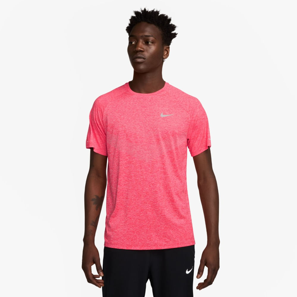 Nike M Nk Dfadv Stride Ss Top Camiseta Manga Corta rojo de hombre para correr
