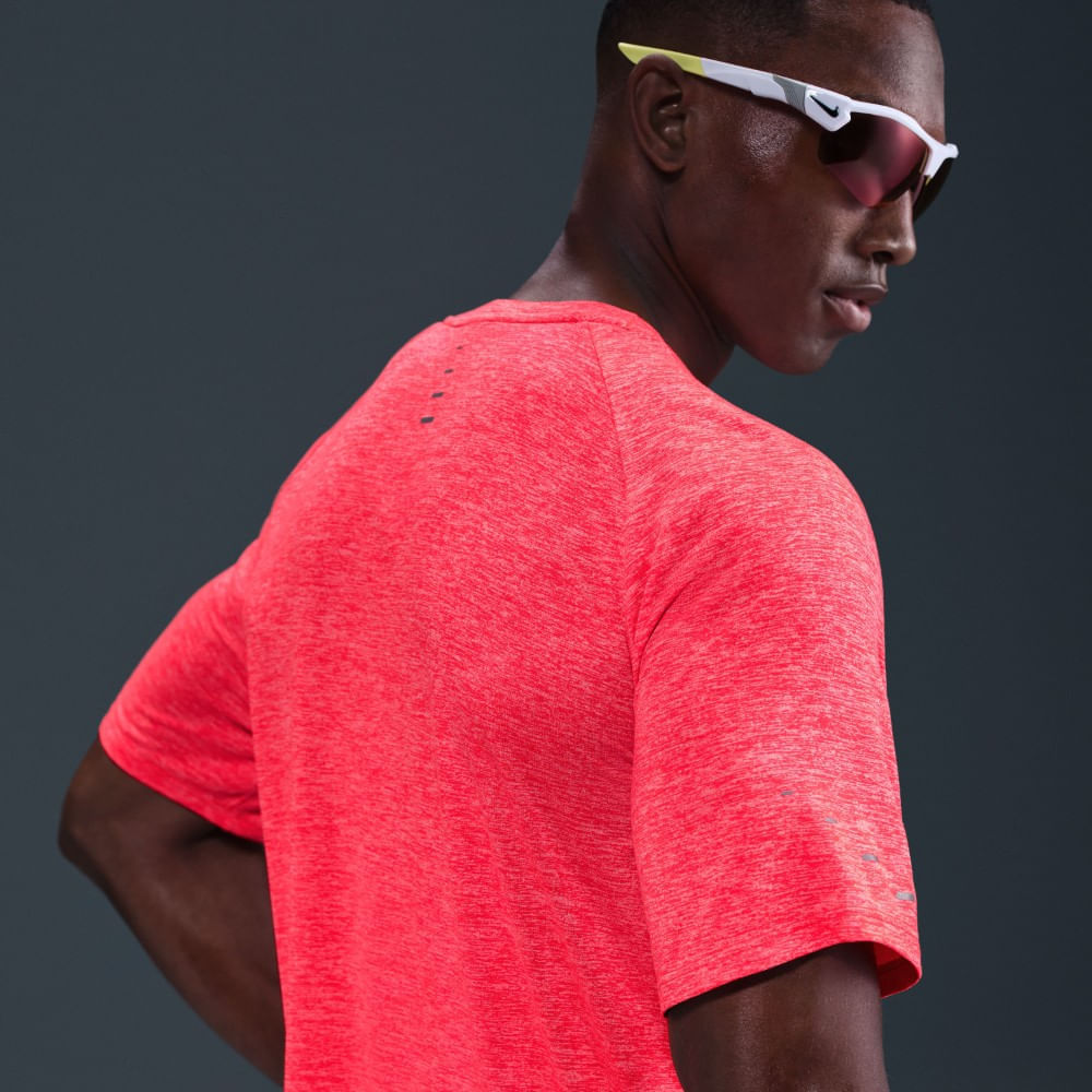 Nike M Nk Dfadv Stride Ss Top Camiseta Manga Corta rojo de hombre para correr