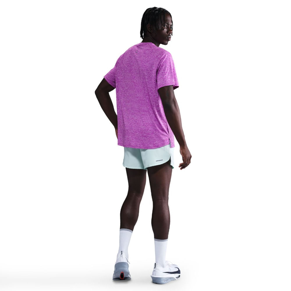 Nike M Nk Dfadv Stride Ss Top Camiseta Manga Corta morado de hombre para correr