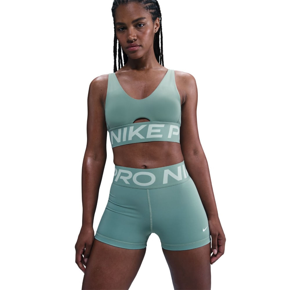 Nike W Np Sculpt Df Hr 3In Short Licra negro de mujer para entrenamiento