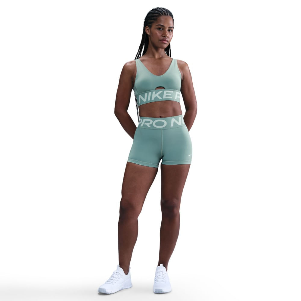 Nike W Np Sculpt Df Hr 3In Short Licra negro de mujer para entrenamiento