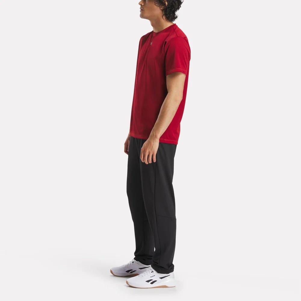 Reebok Id Train Ss Tech Tee Camiseta Manga Corta rojo de hombre para entrenamiento