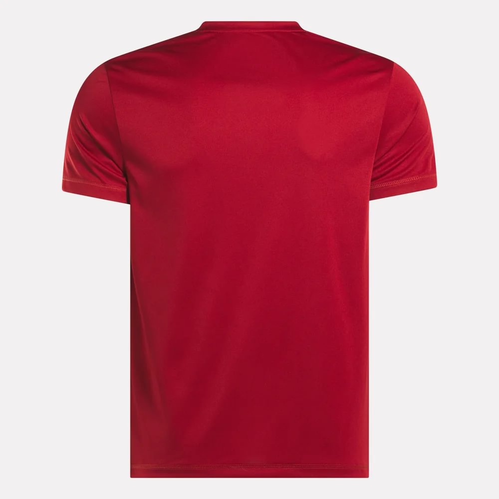 Reebok Id Train Ss Tech Tee Camiseta Manga Corta rojo de hombre para entrenamiento