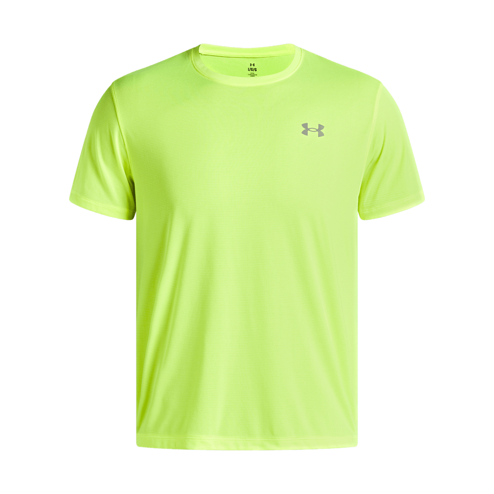 UA Launch Shortsleeve Camiseta Manga Corta amarillo de hombre para correr
