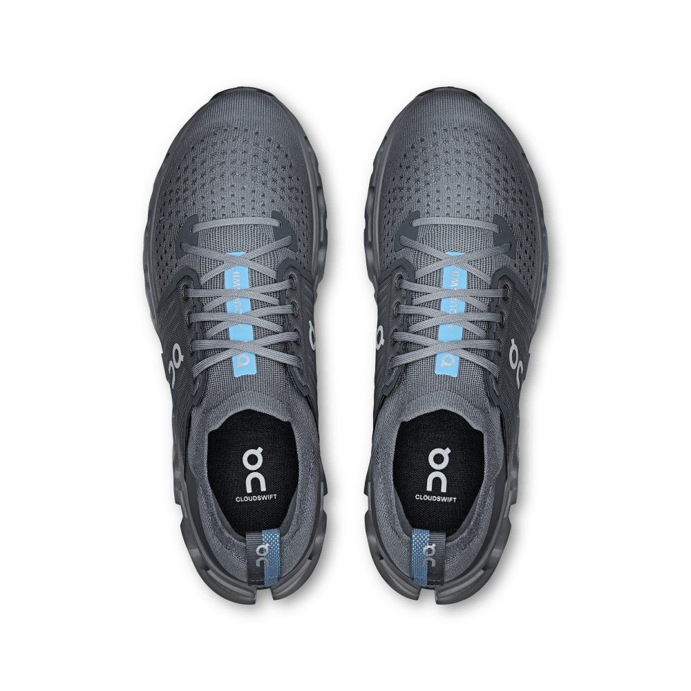 On Cloudswift 4 Tenis gris de hombre para correr