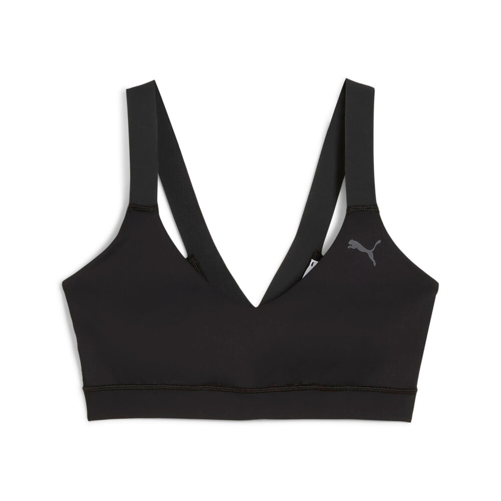 Puma Pwrshape Bra Low W Top negro de mujer para entrenamiento