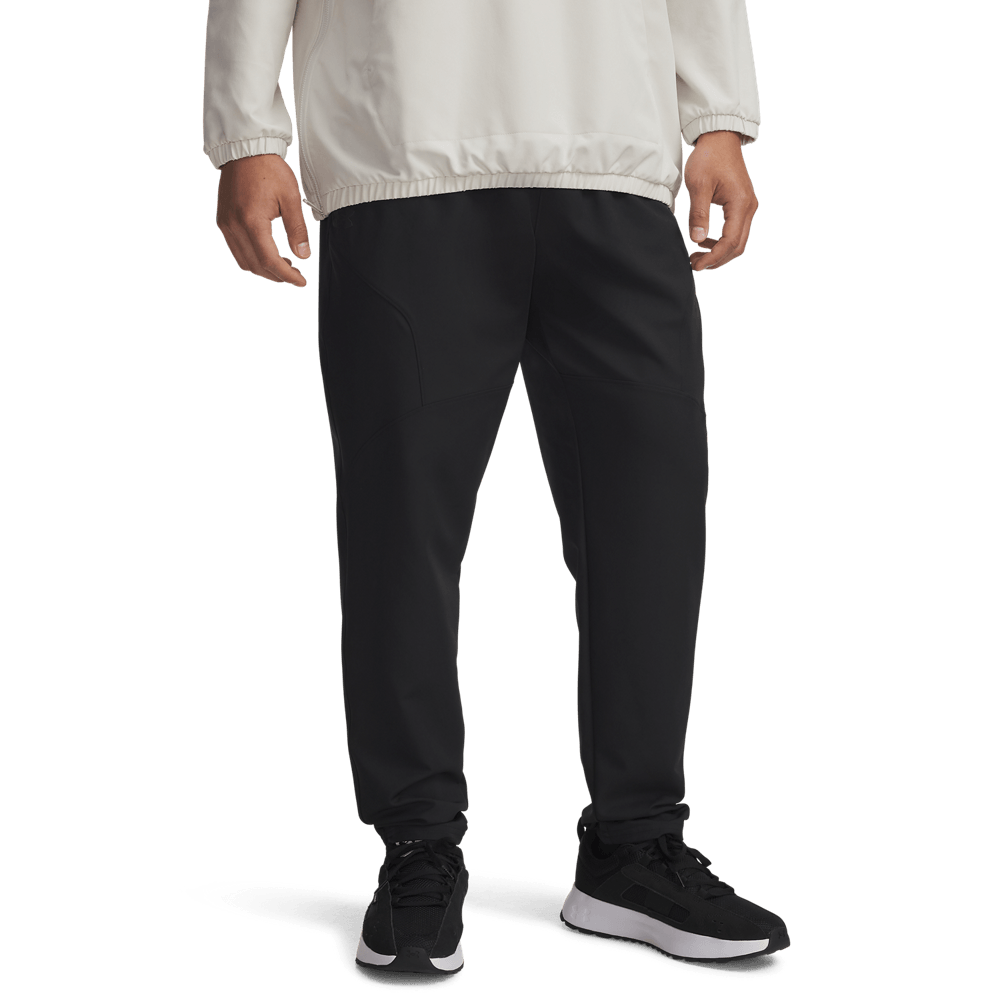 UA Unstoppable Tapered Pants Pantalón negro de hombre lifestyle