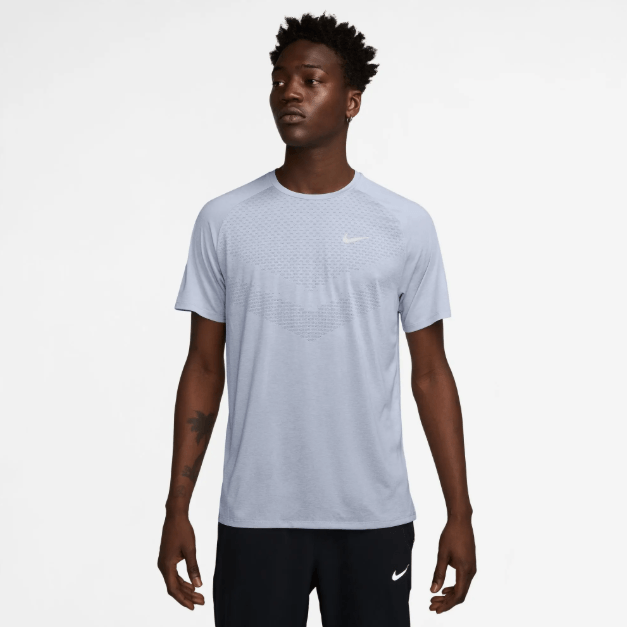 Nike M Nk Dfadv Stride Ss Top Camiseta Manga Corta negro de hombre para correr