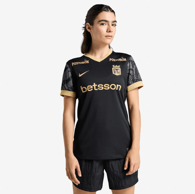 Nike An W Nk Df Jsy Ss Stad Aw Camiseta De Equipo negro de mujer para futbol