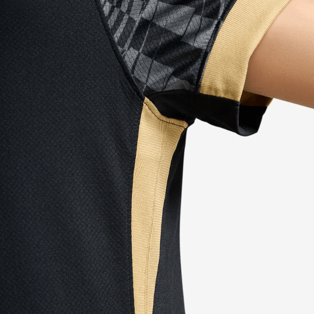 Nike An W Nk Df Jsy Ss Stad Aw Camiseta De Equipo negro de mujer para futbol