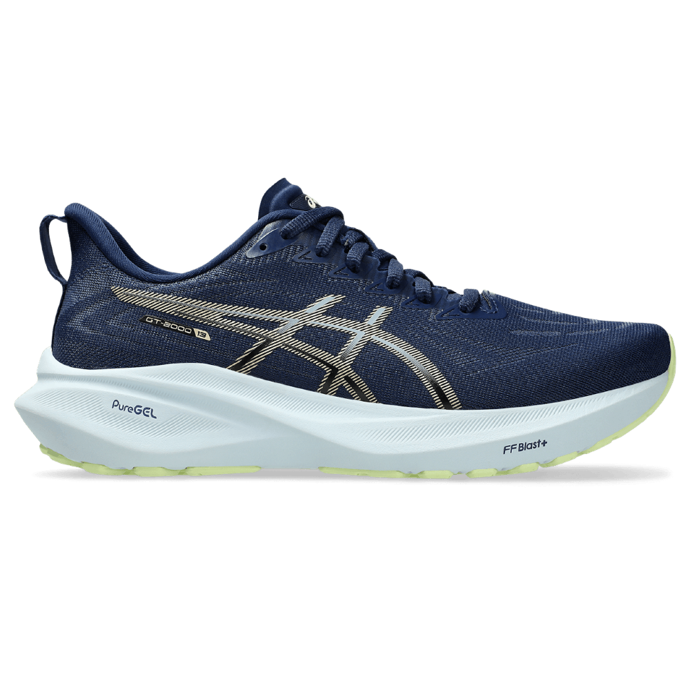 Asics Gt-2000 13 Tenis azul de mujer para correr