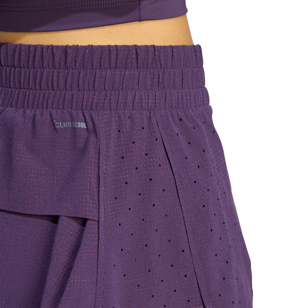 Adidas Short Hiit Airchill 2-En-1 morado de mujer para entrenamiento