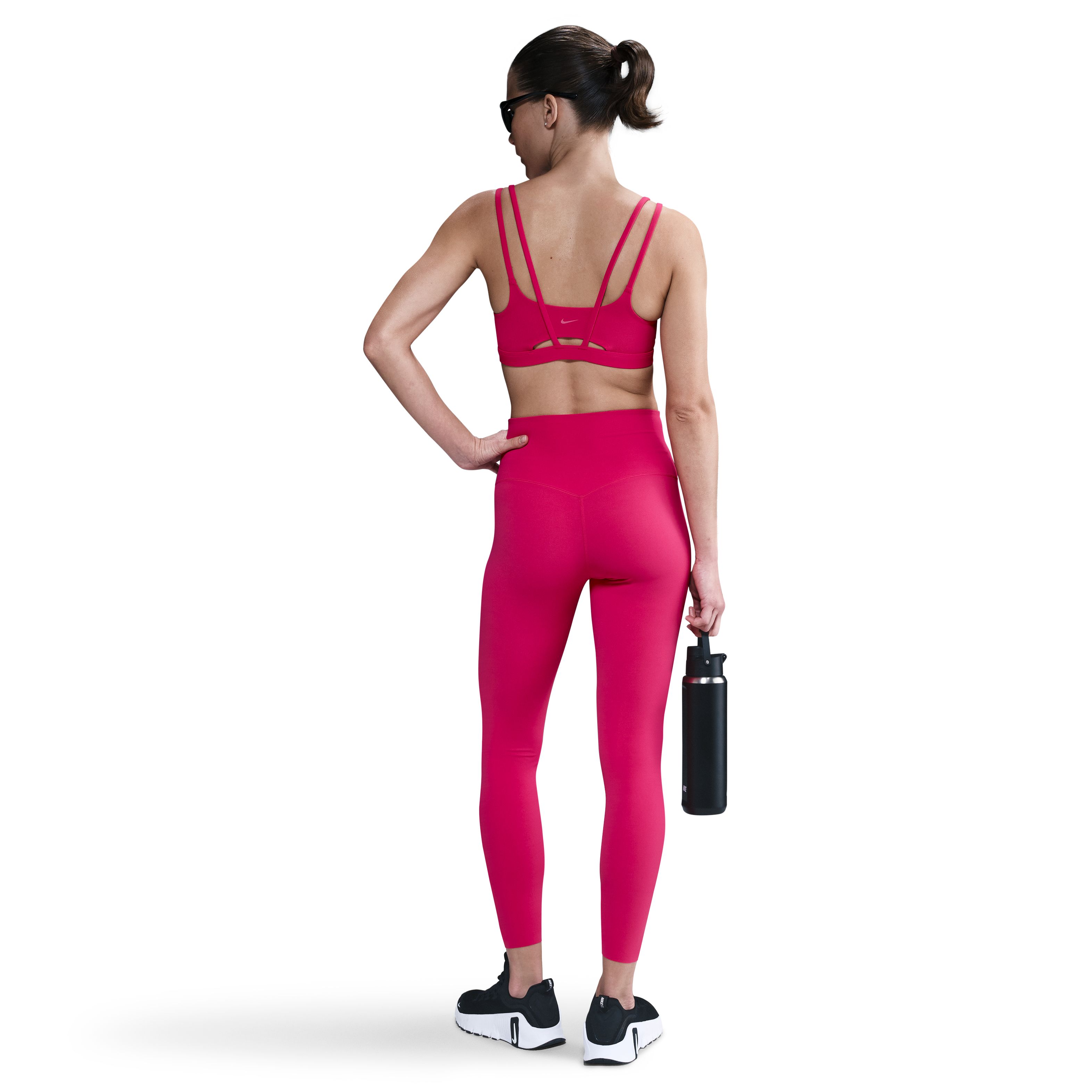 Nike W Nk Df Alate Trace Bra Top rosado de mujer para entrenamiento