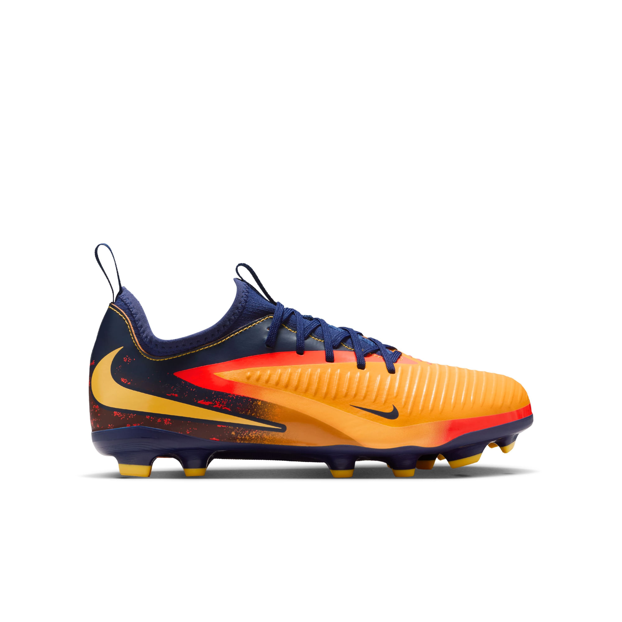 Nike Jr Phantom 6 Low Acad Fg/Mg Eh Guayos naranja de niño para futbol