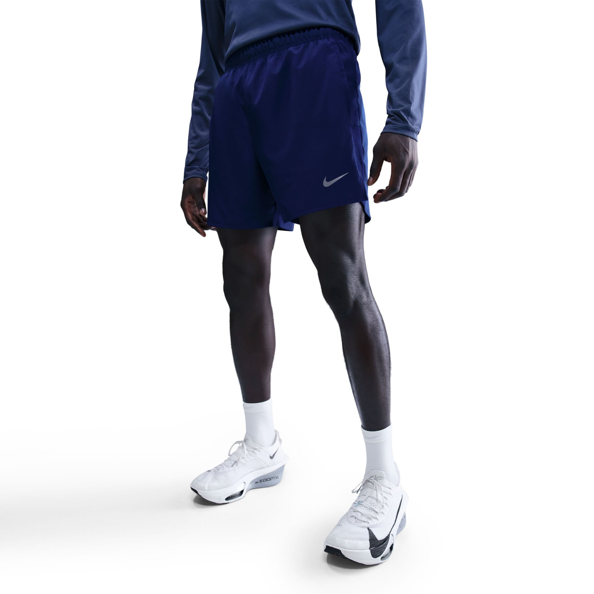 Nike M Nk Df Challenger 5Bf Short Pantaloneta azul de hombre para correr