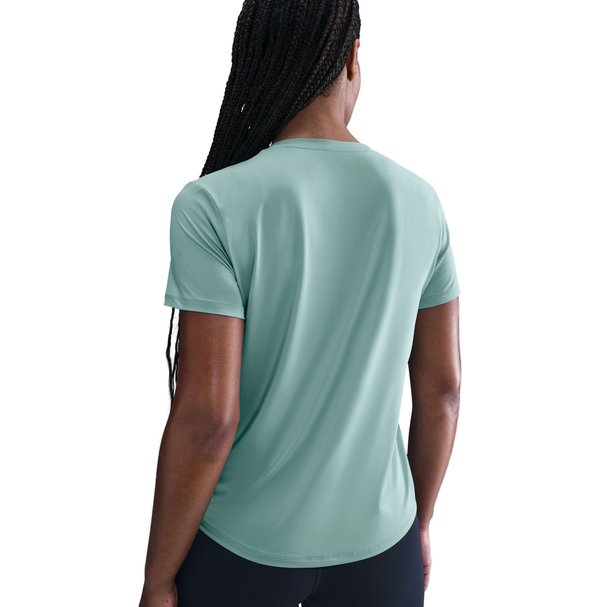 Nike W Nk One Classic Df Ss Top Camiseta Manga Corta azul de mujer para entrenamiento