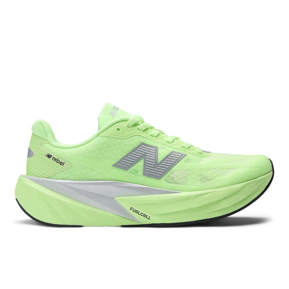 New Balance Rebel V5 Tenis verde de mujer para correr