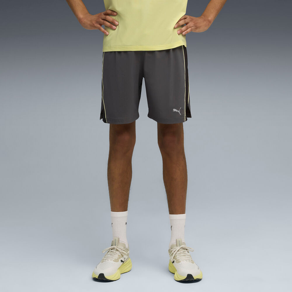 Puma Run Velocity 7 Short Pantaloneta gris de hombre para correr
