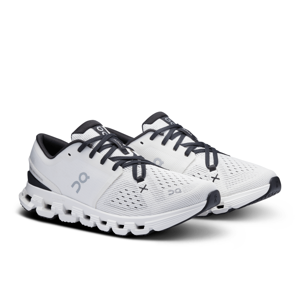 On Cloud X 4 Tenis blanco de mujer para entrenamiento