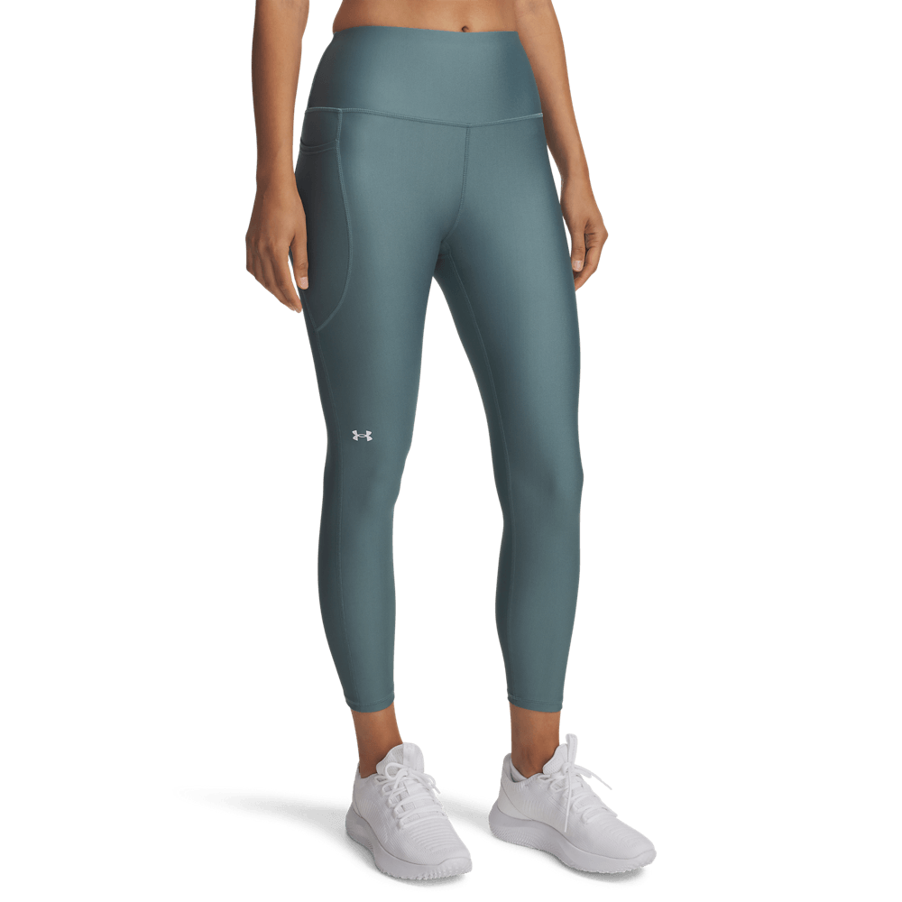 UA H Hi Ankle Leg Licra azul de mujer para entrenamiento