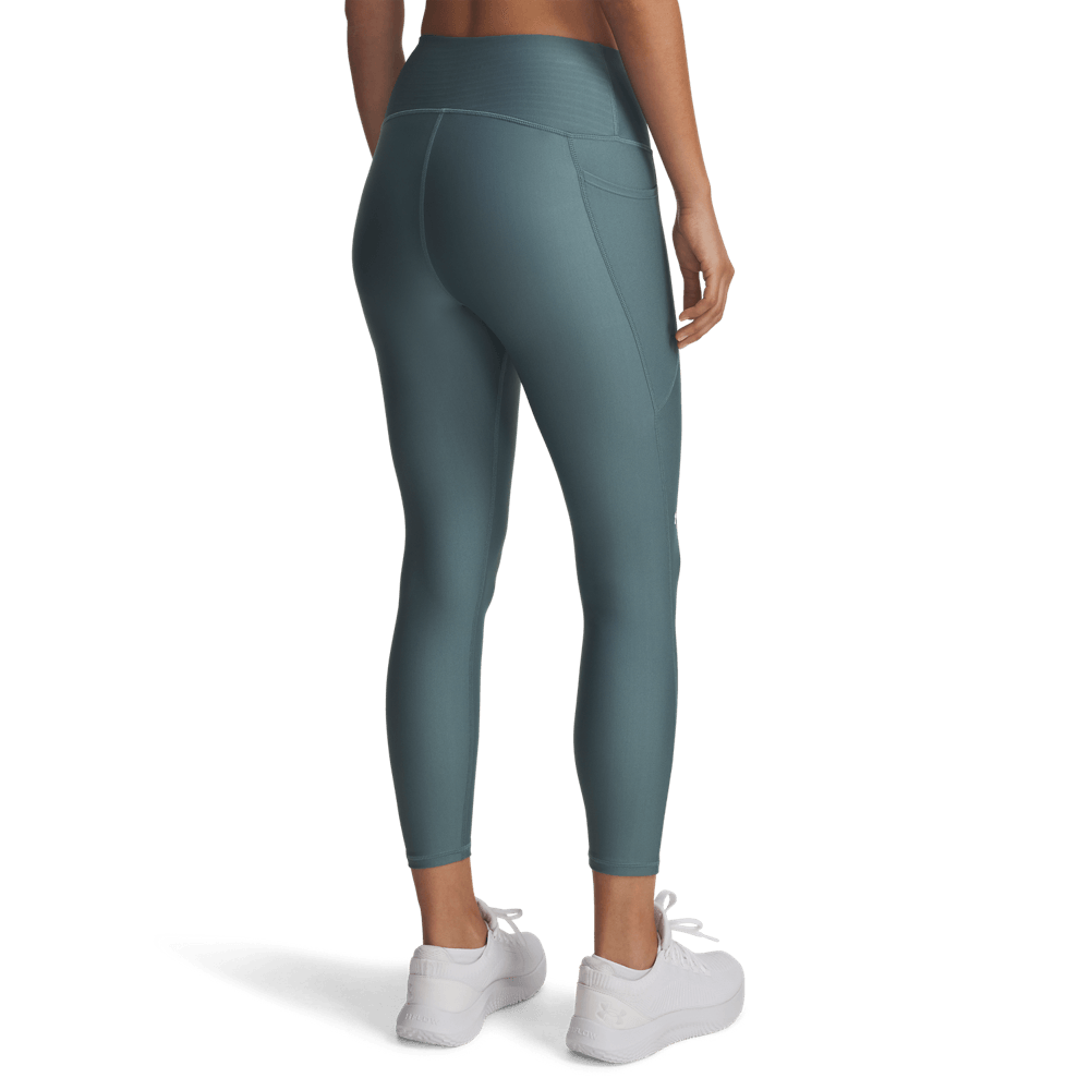 UA H Hi Ankle Leg Licra azul de mujer para entrenamiento
