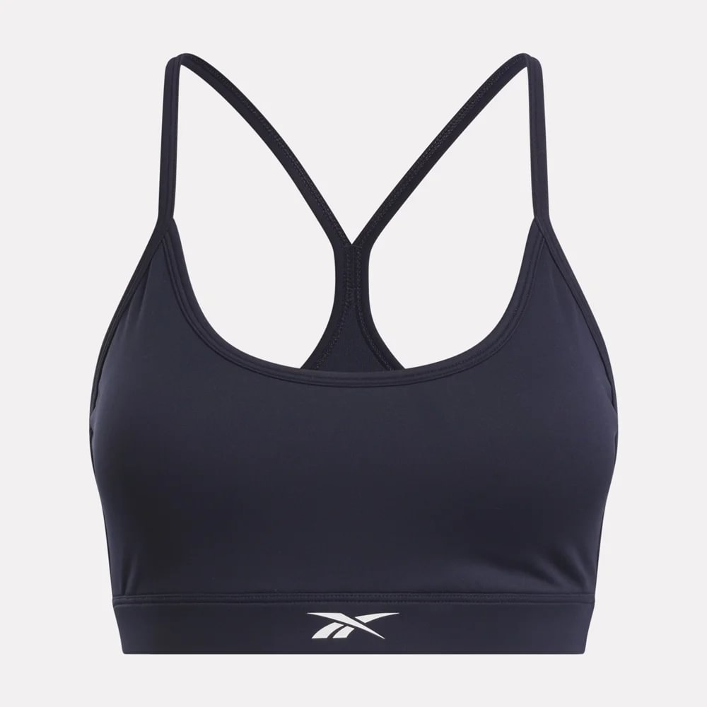 Reebok Kendal Core Strappy Bra Top azul de mujer para entrenamiento
