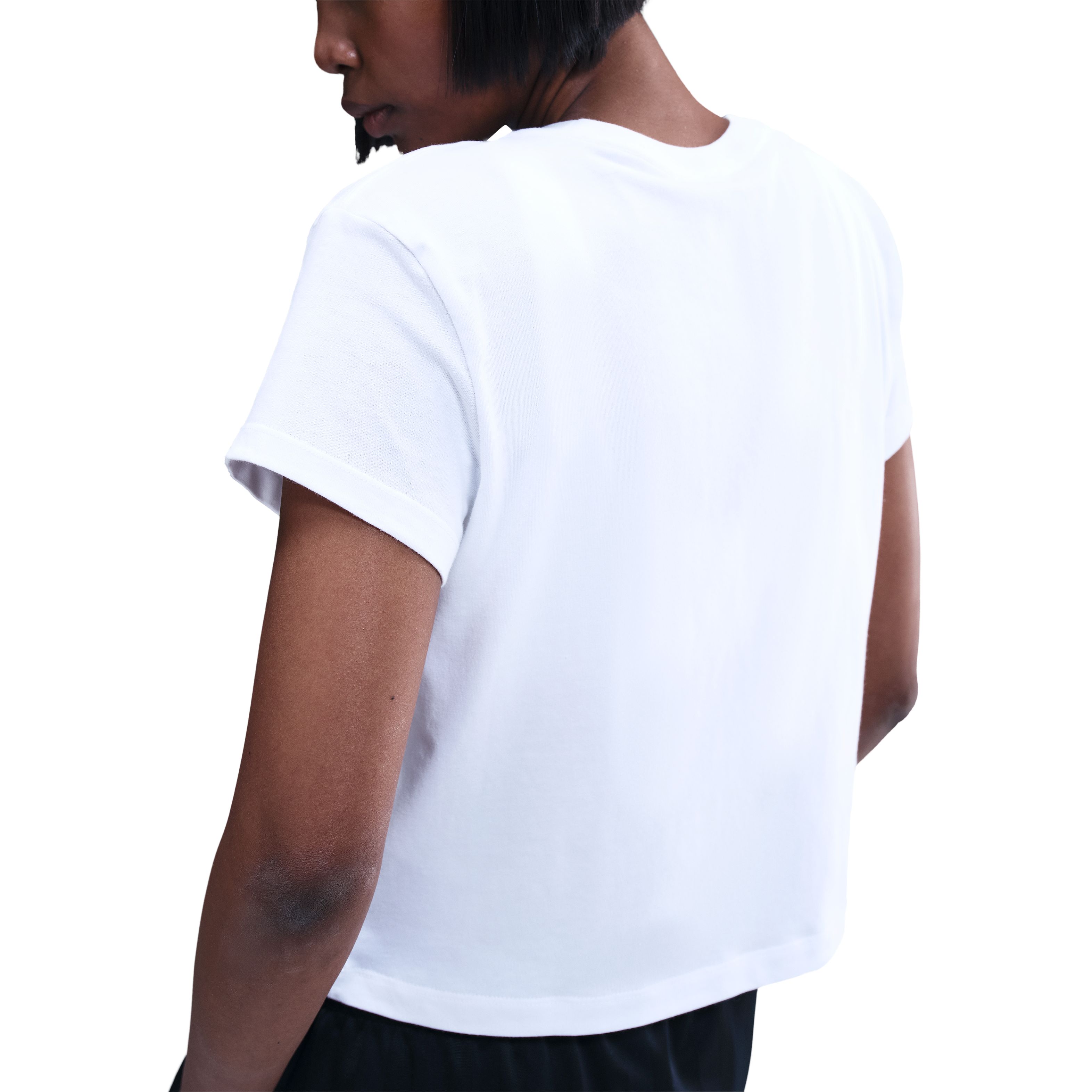 Nike W Nsw Club Ss Tee Hbr Md Camiseta Manga Corta blanco de mujer lifestyle