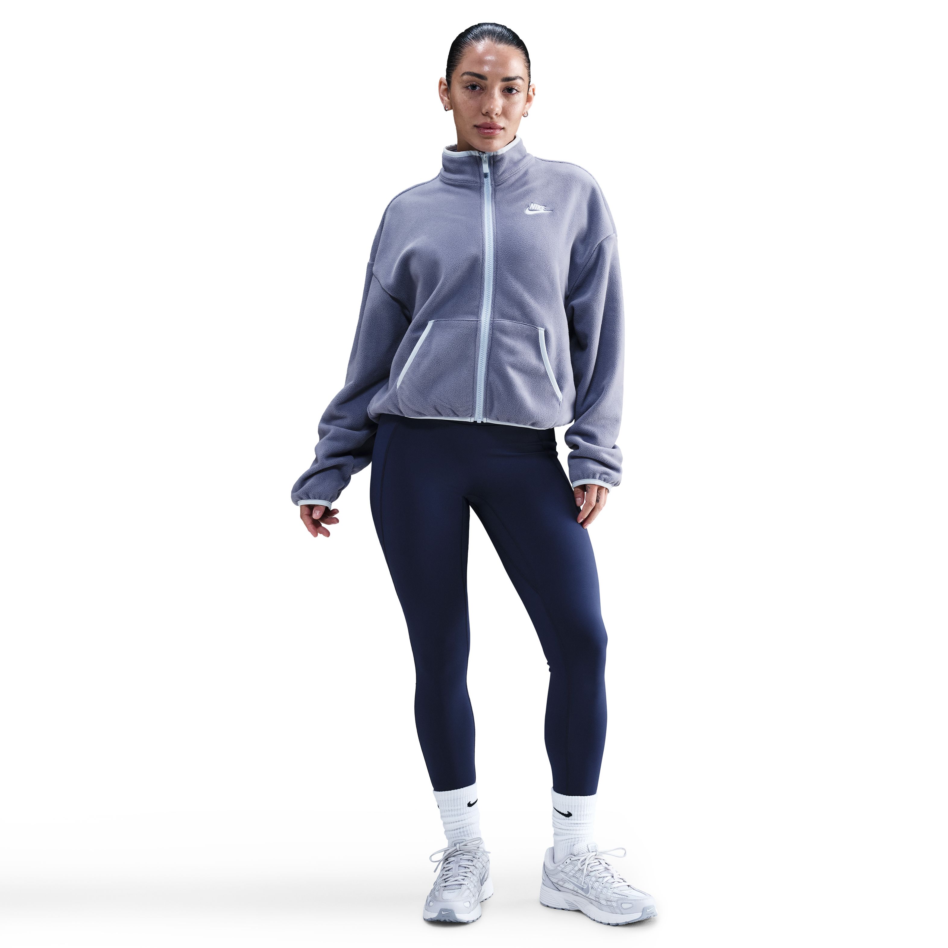 Nike W Nsw Club Flc Lse Czy Trk Jkt Camiseta Manga Corta azul de mujer lifestyle