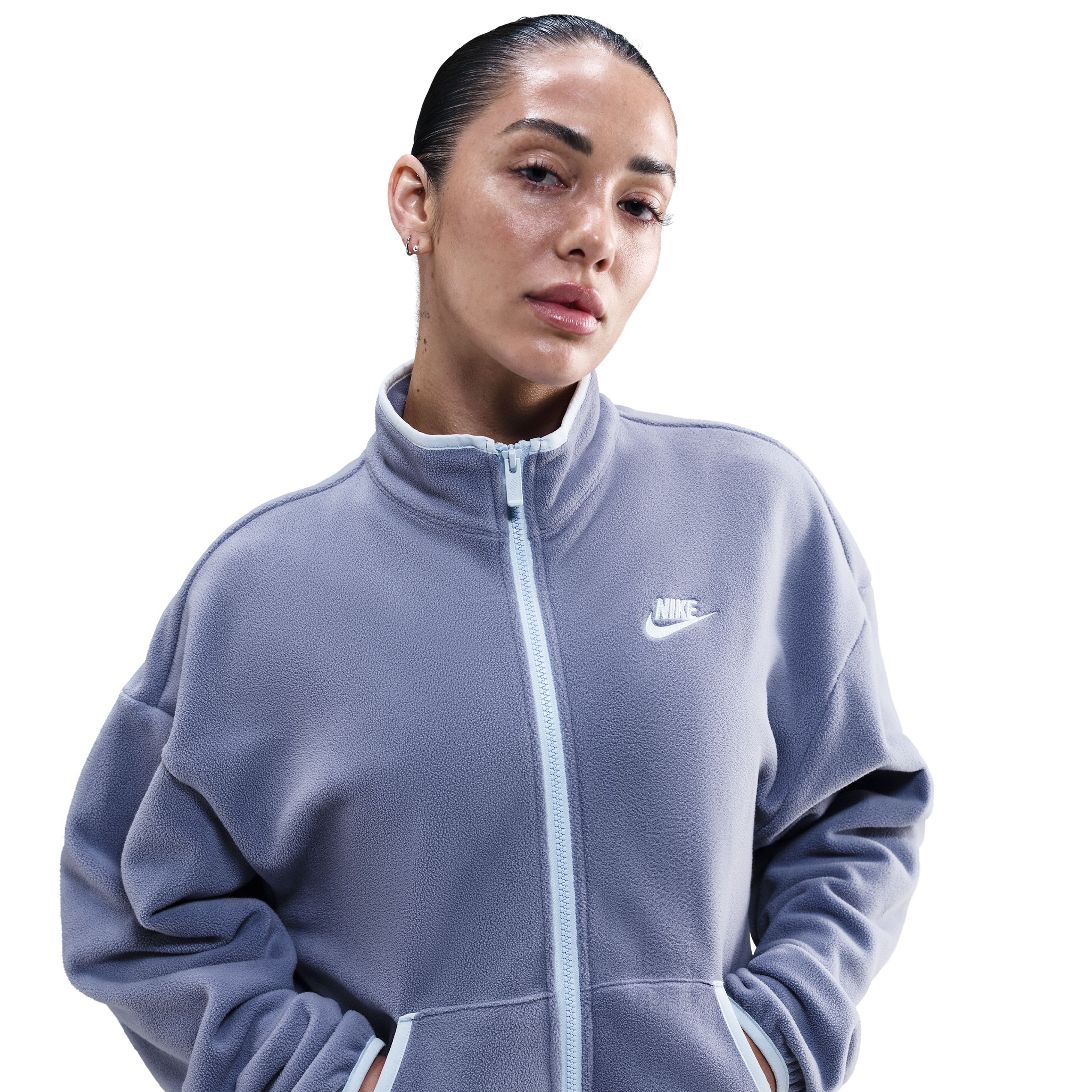 Nike W Nsw Club Flc Lse Czy Trk Jkt Camiseta Manga Corta azul de mujer lifestyle