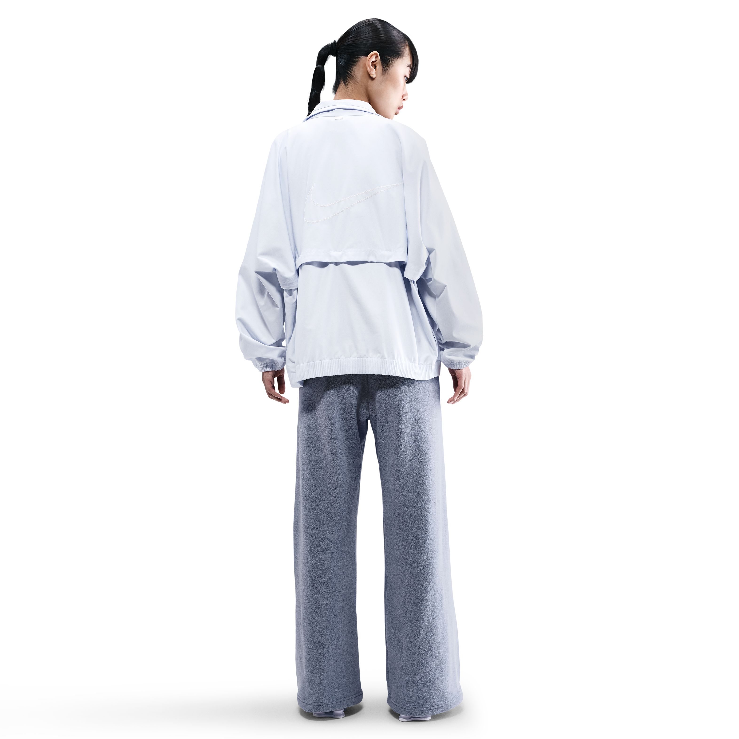 Nike W Nsw Club Flc Czy Mr Wide Pnt Pantalón azul de mujer lifestyle