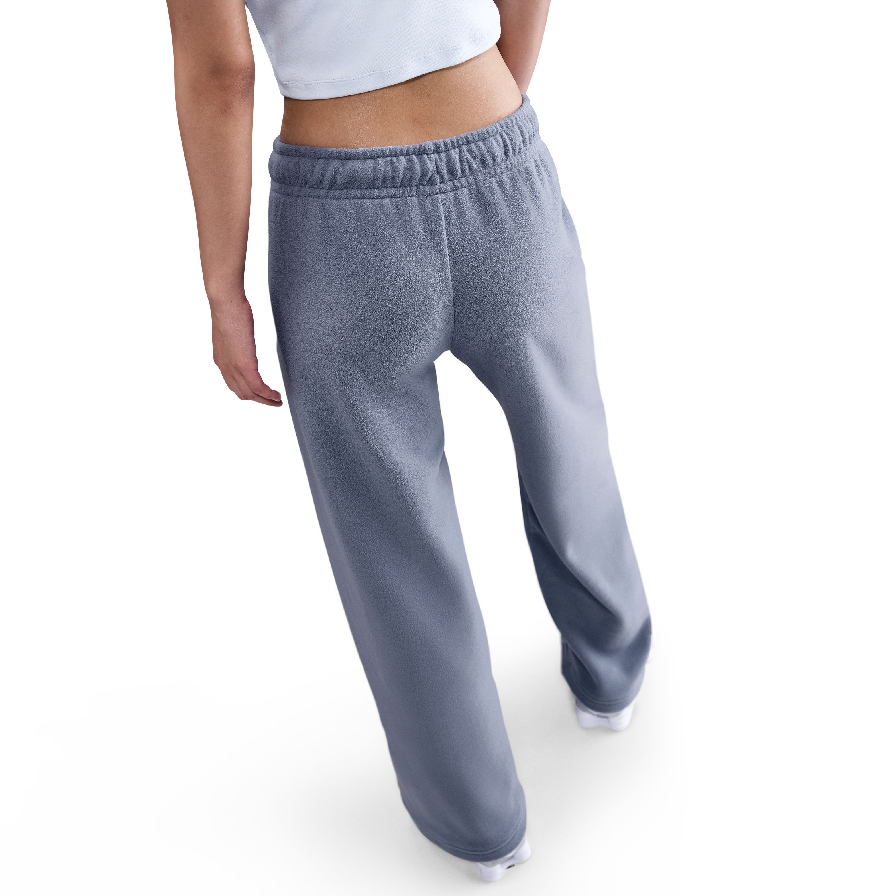 Nike W Nsw Club Flc Czy Mr Wide Pnt Pantalón azul de mujer lifestyle