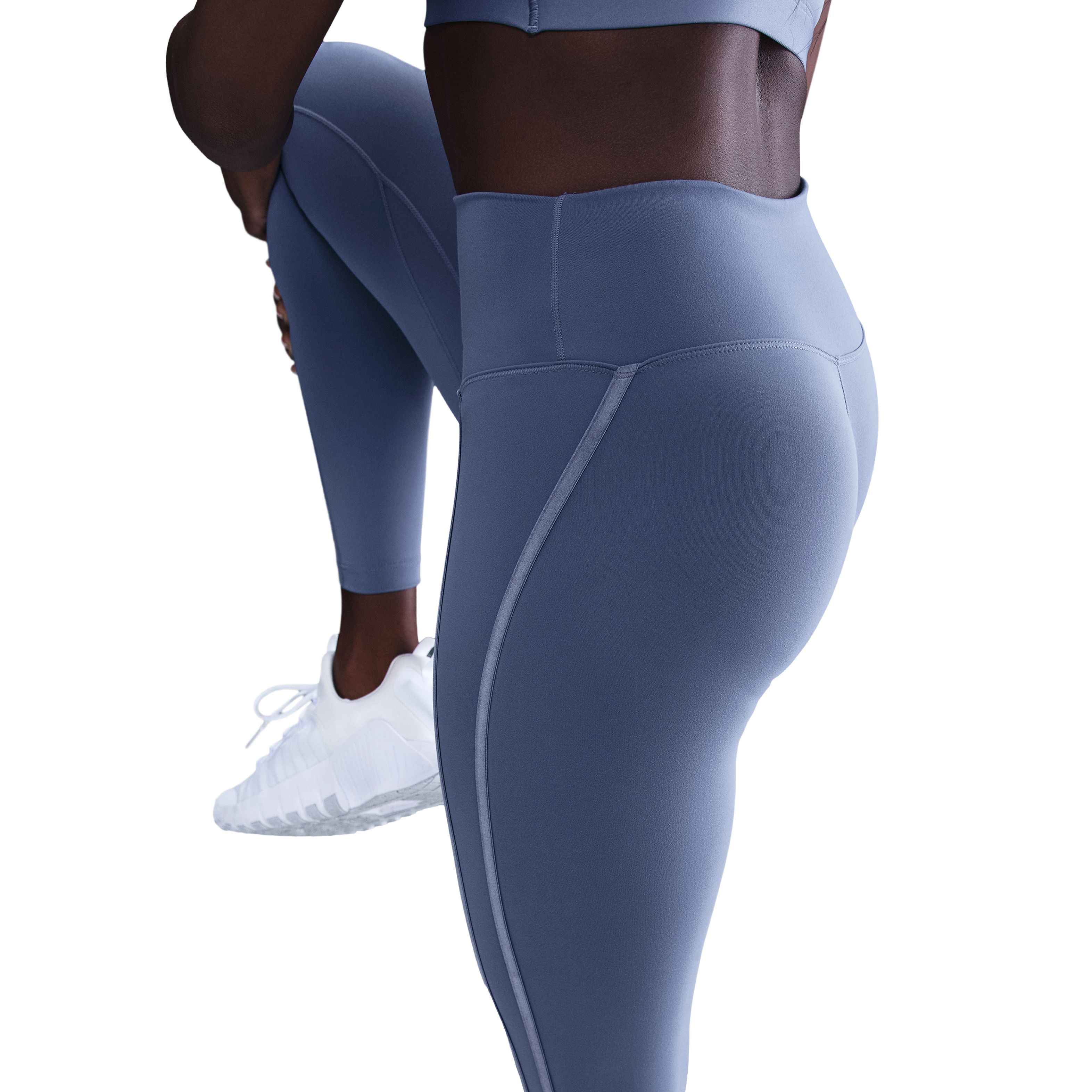 Nike Df One Hr 7/8 Tight Sport Licra azul de mujer para entrenamiento