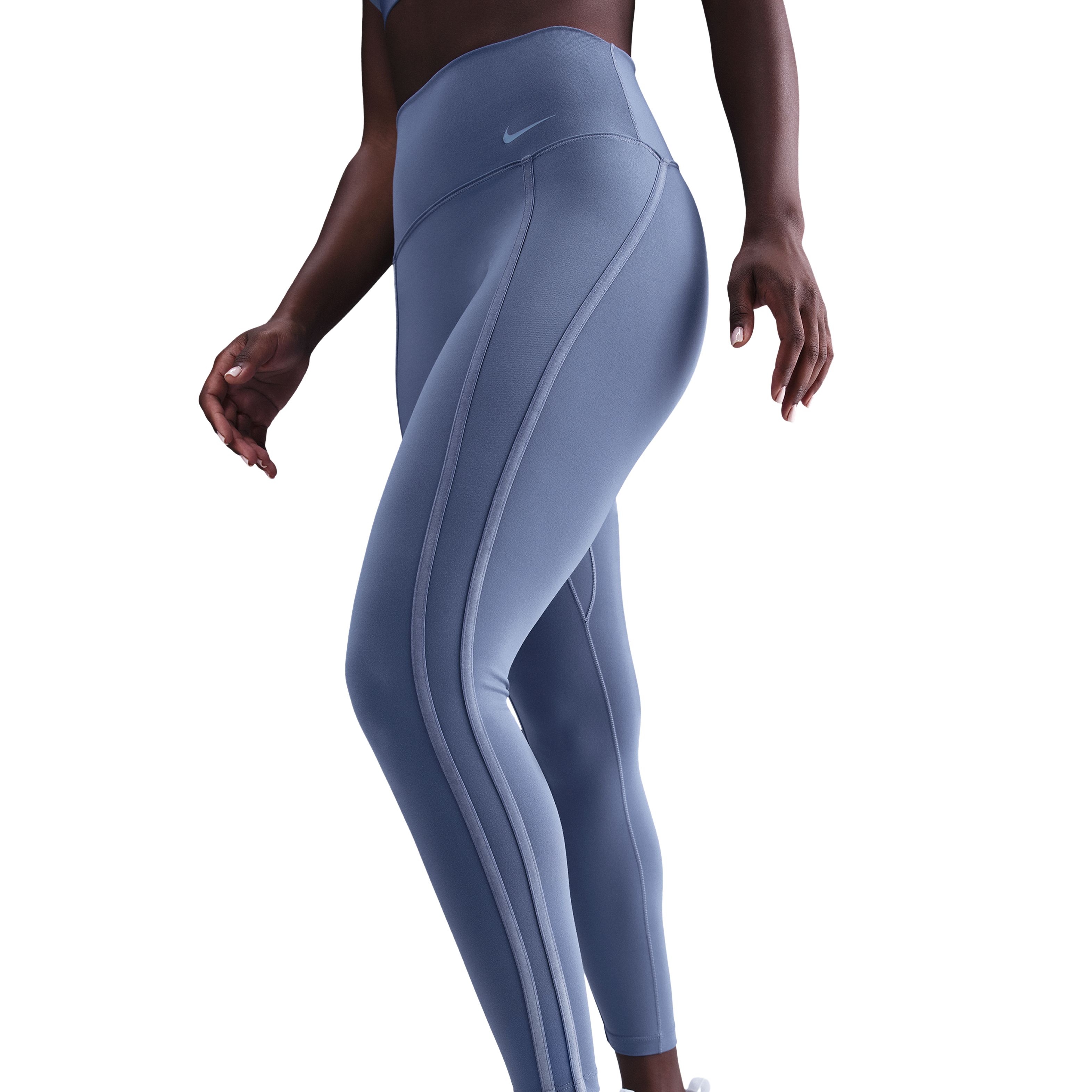 Nike Df One Hr 7/8 Tight Sport Licra azul de mujer para entrenamiento