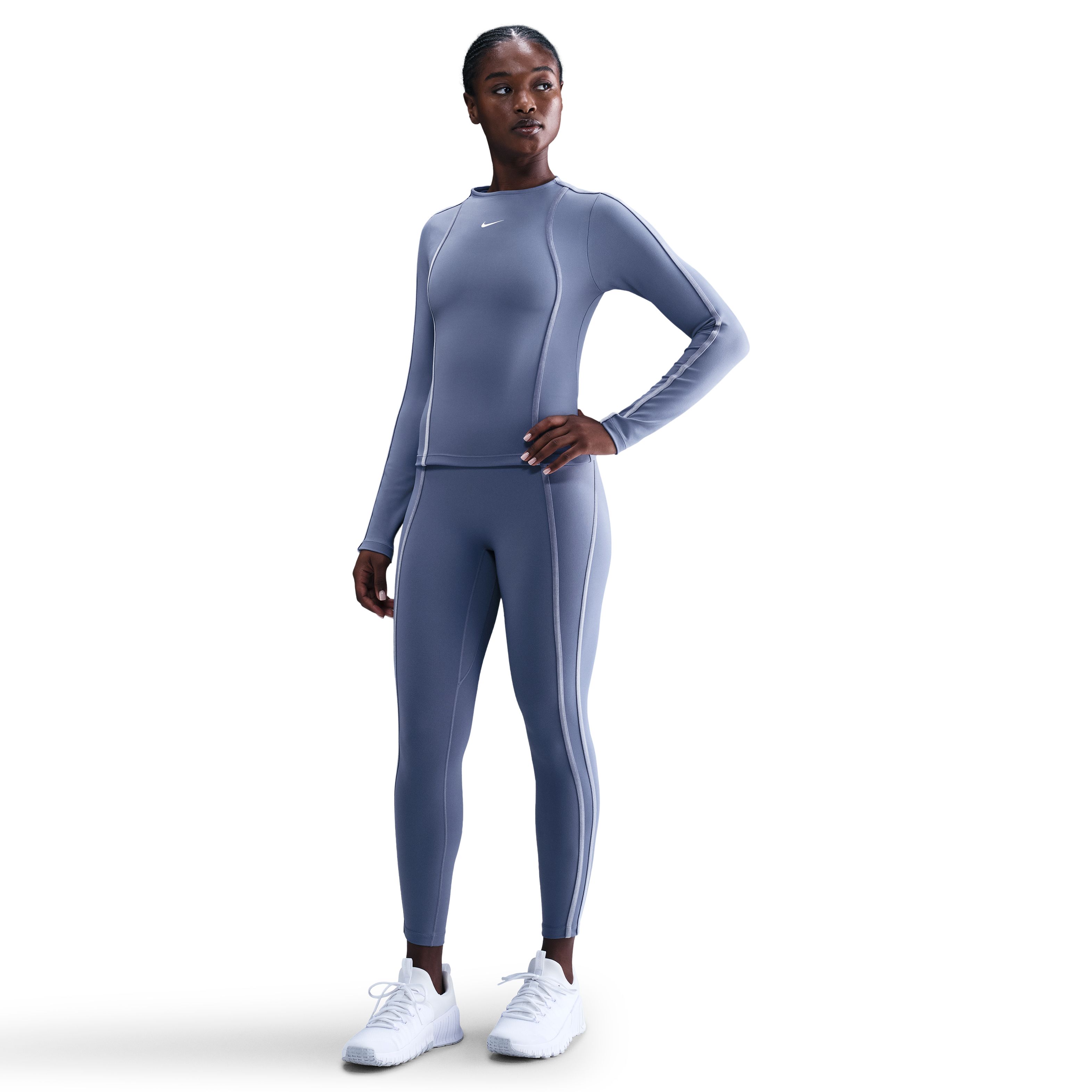 Nike Df One Hr 7/8 Tight Sport Licra azul de mujer para entrenamiento