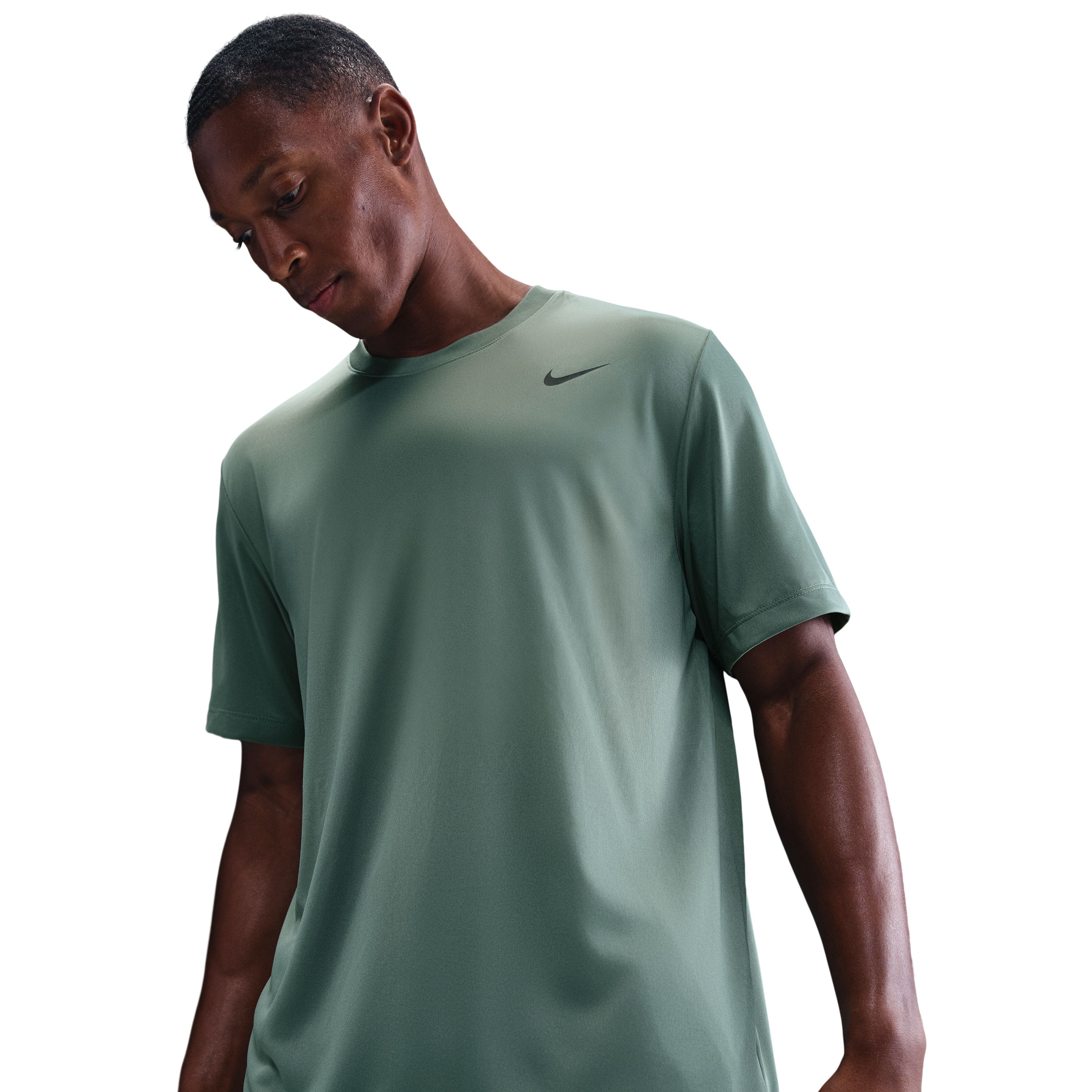 Nike Df Tee Rlgd Reset Camiseta Manga Corta verde de hombre para entrenamiento