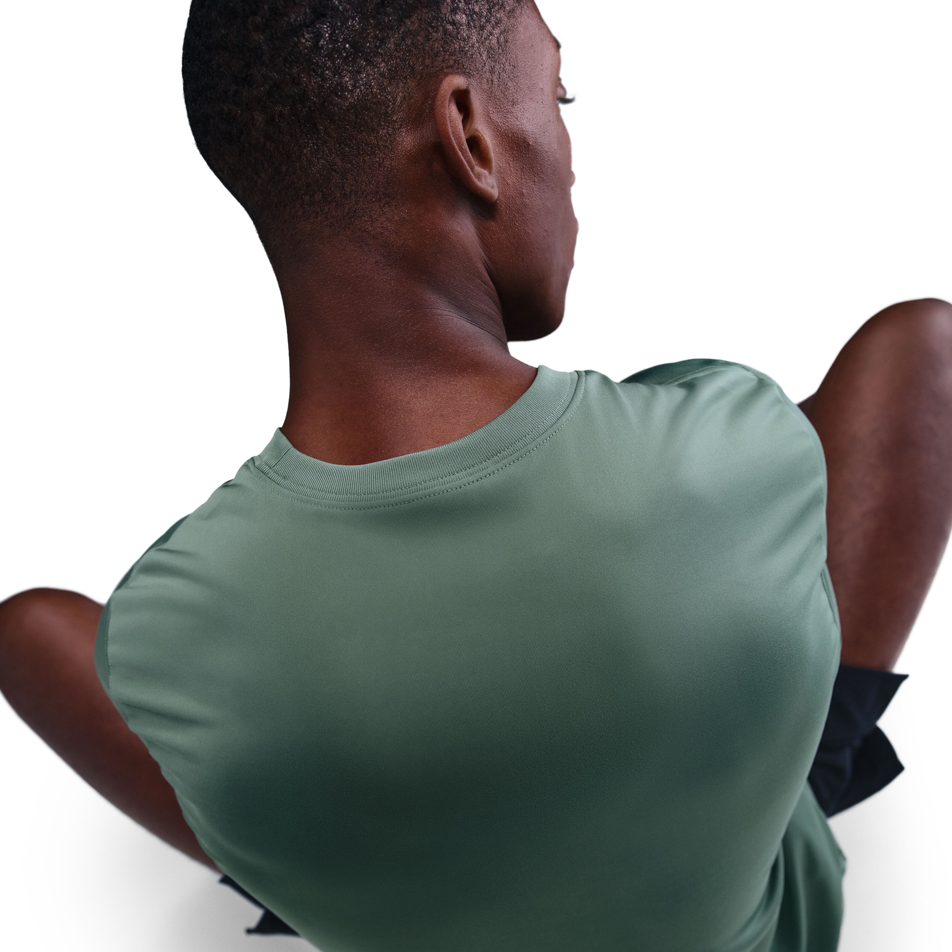 Nike Df Tee Rlgd Reset Camiseta Manga Corta verde de hombre para entrenamiento