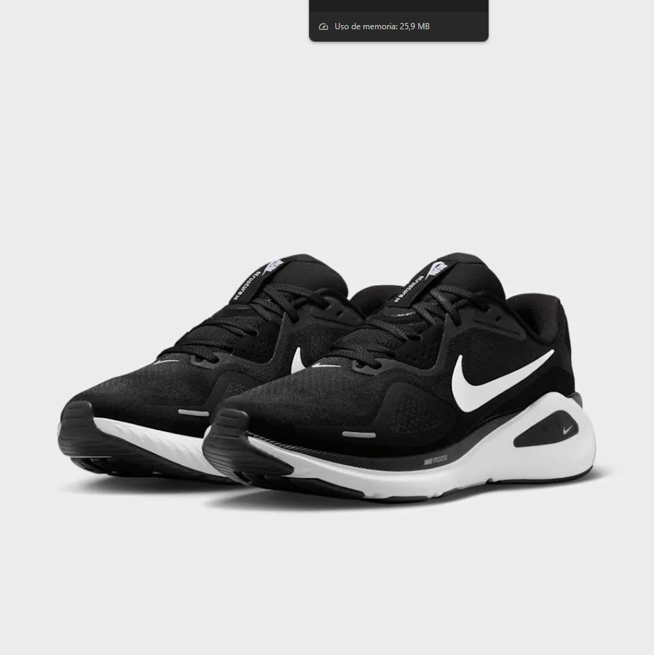Nike Structure 26 Tenis negro de hombre para correr