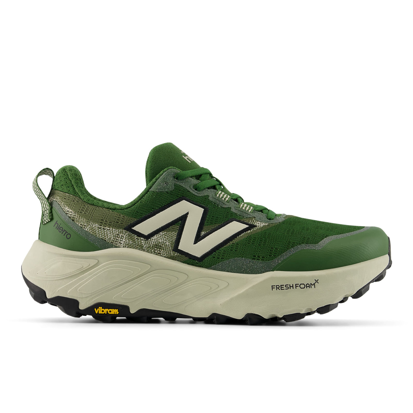 New Balance Fresh Foam X Hierro V9 Tenis verde de hombre para correr