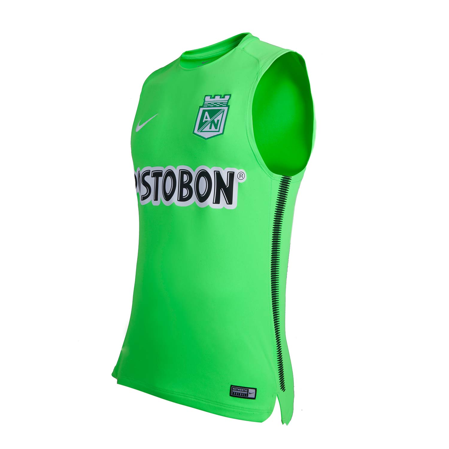 Nike An M Nk Brt Sqd Top Sl Camiseta Manga Sisa verde de hombre para futbol