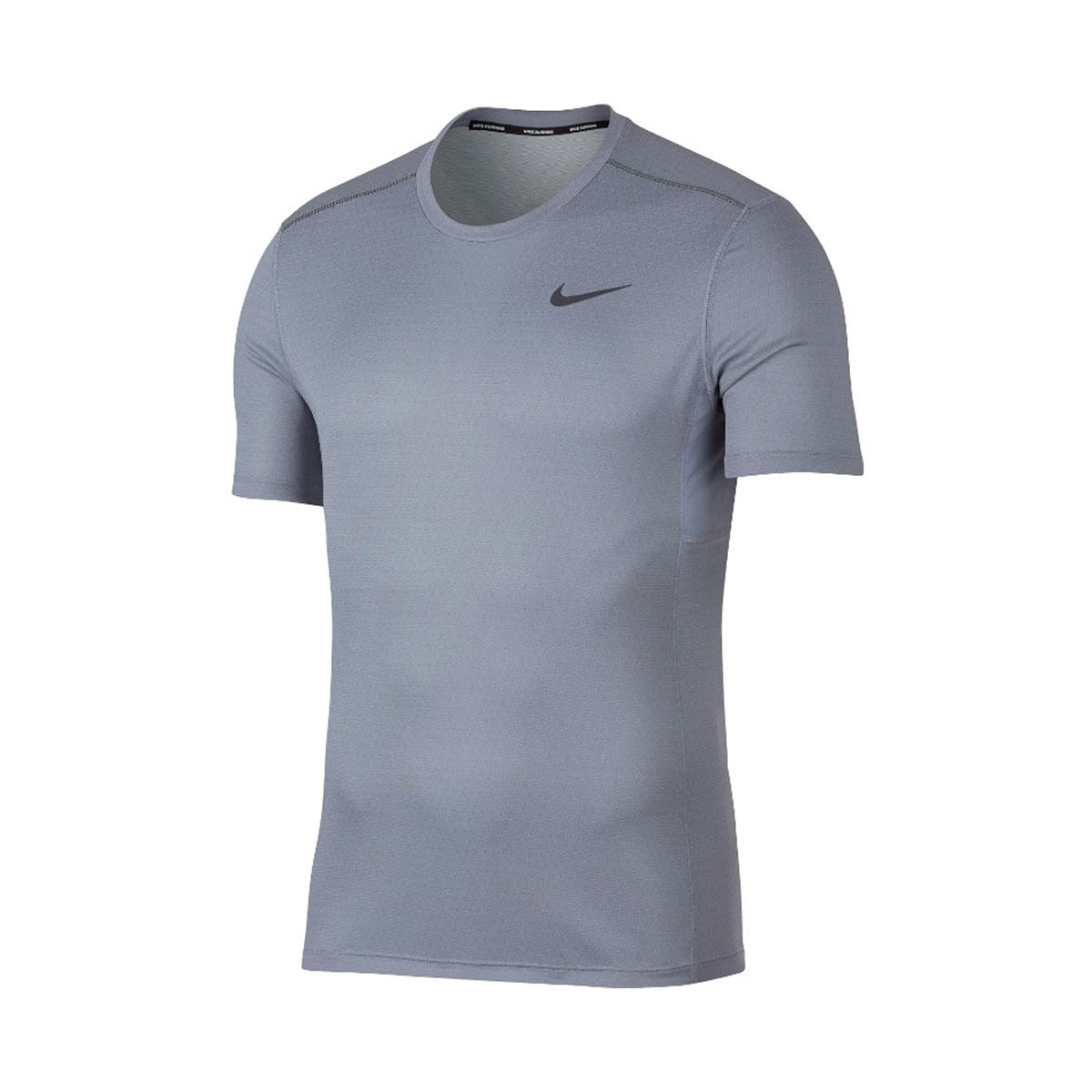 Nike M Nk Miler Tech Top Ss Camiseta Manga Corta azul de hombre para correr