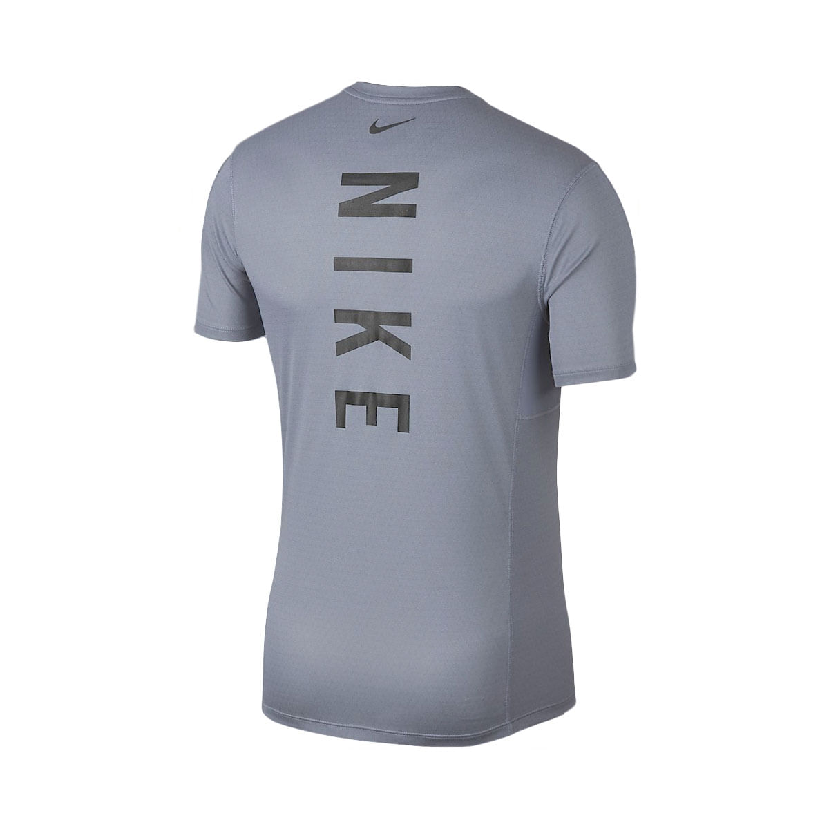 Nike M Nk Miler Tech Top Ss Camiseta Manga Corta azul de hombre para correr
