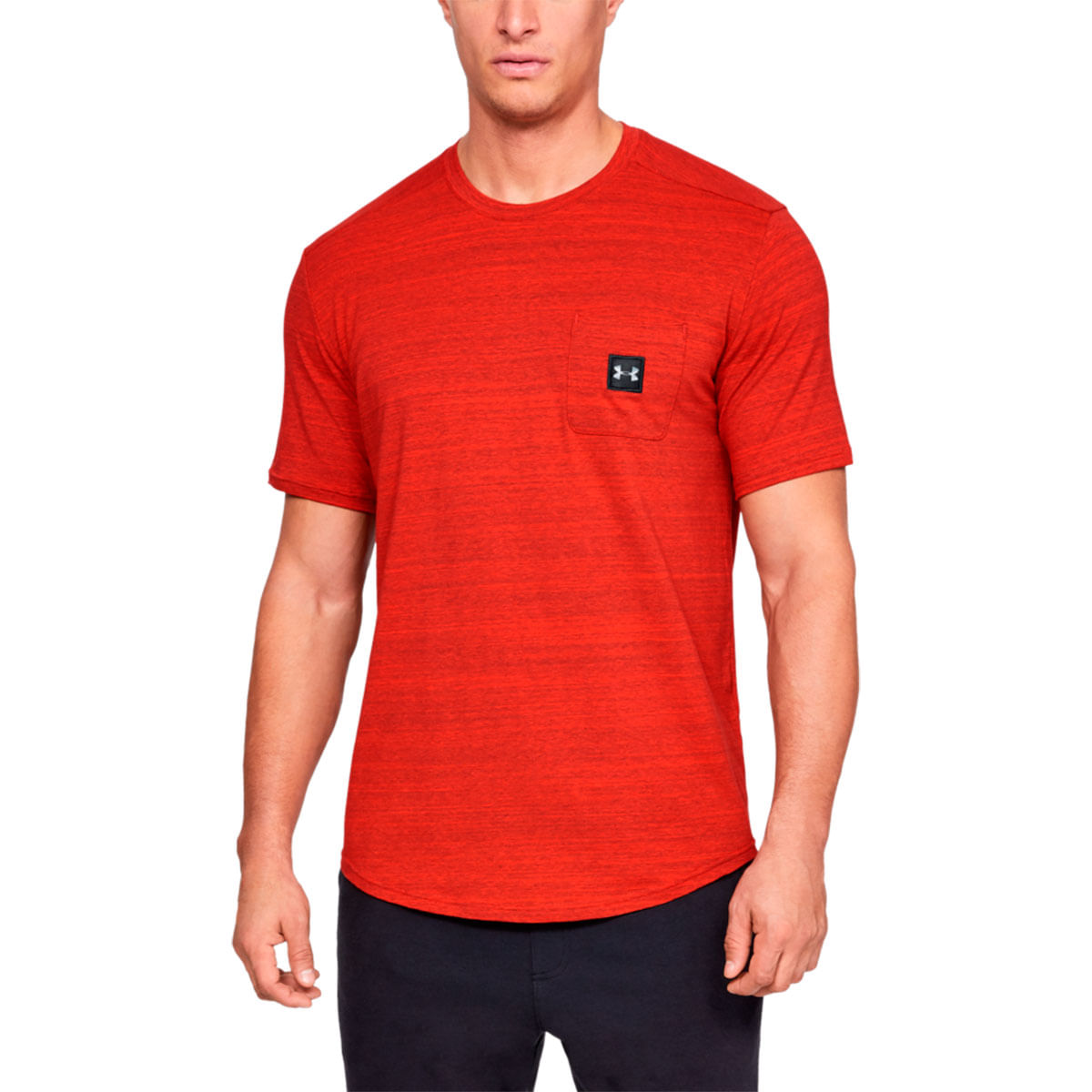 UA Rtstyle Pocket Tee Camiseta Manga Corta rojo de hombre para entrenamiento
