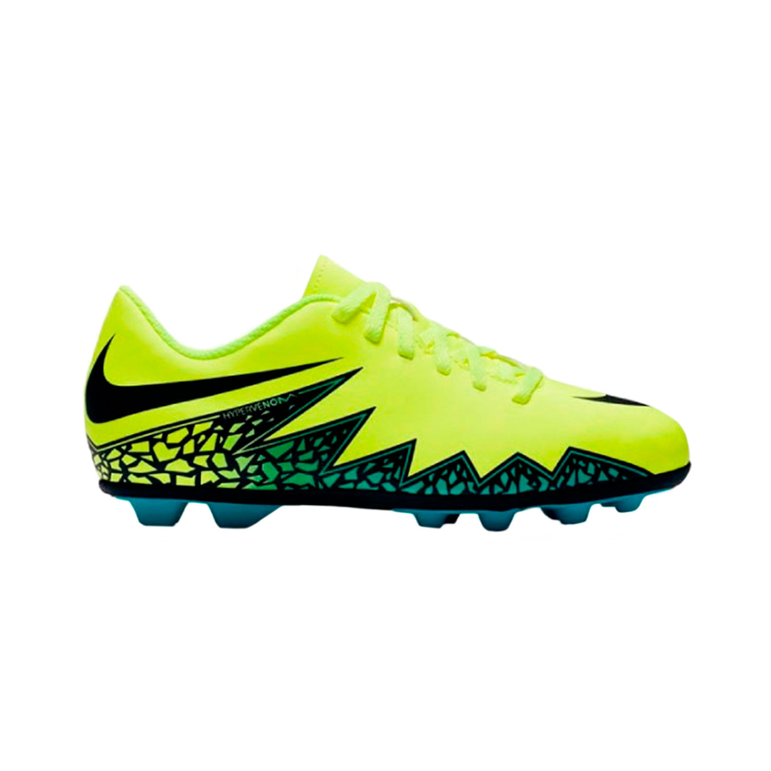 Nike Jr Hypervenom Phade Ii Fg-R Guayos amarillo de niño para futbol