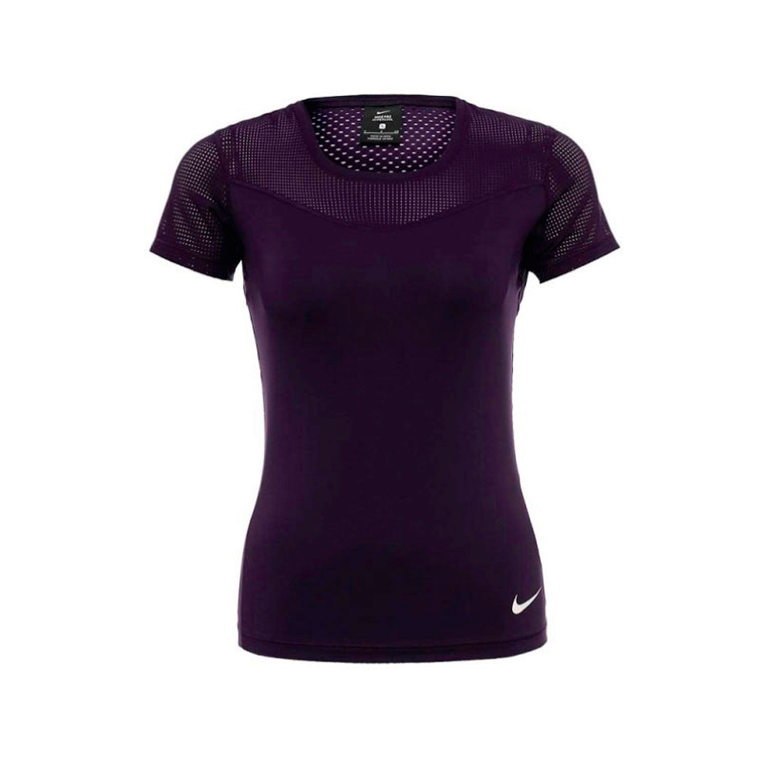 Nike Pro Hypercool Ss Camiseta Manga Corta morado de mujer para entrenamiento