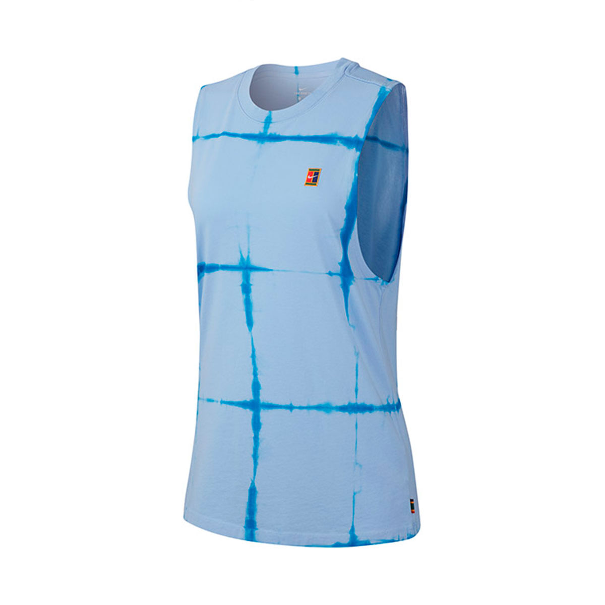 Nike W Nkct Tank Tie Dye Muscle Camiseta Manga Sisa azul de mujer para tenis