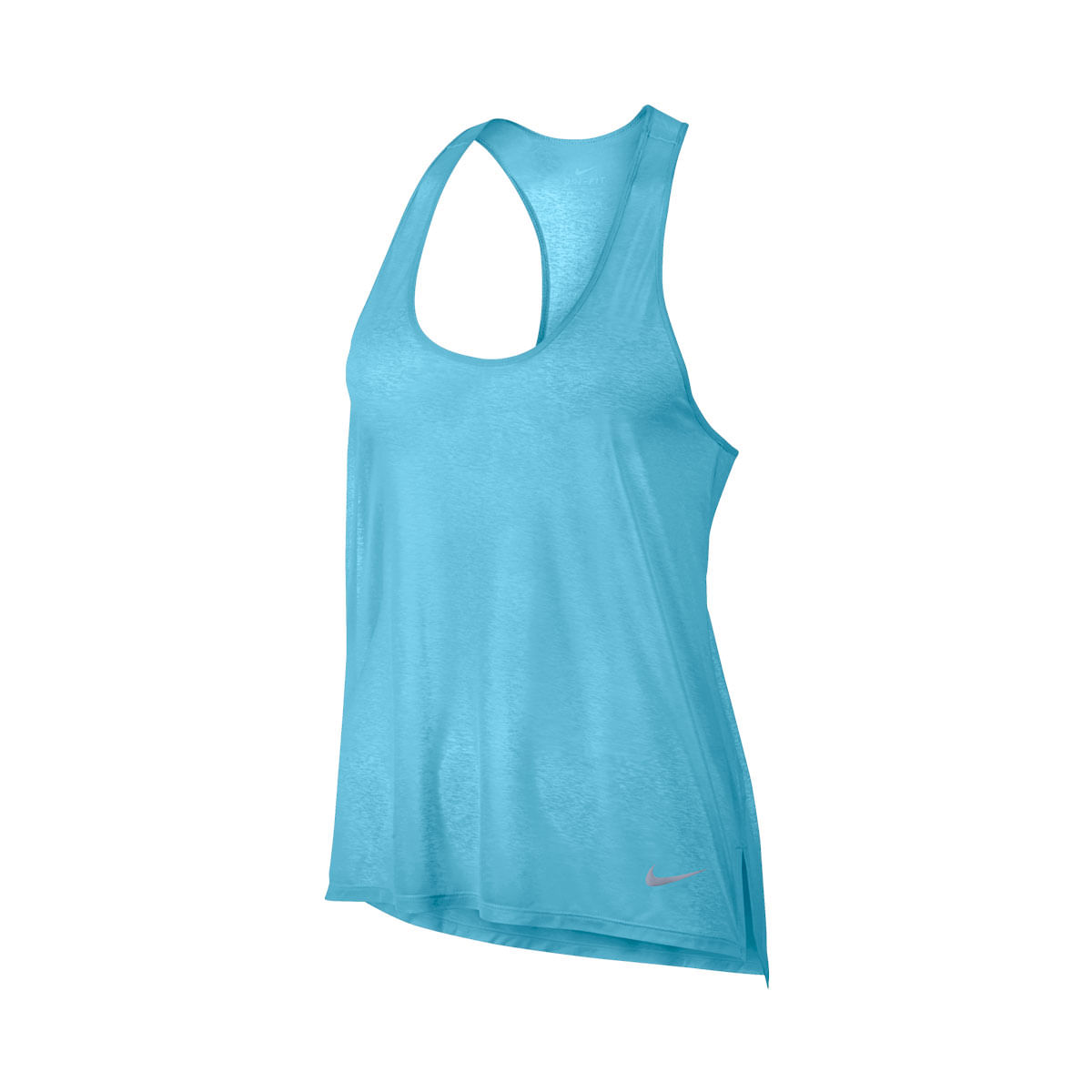 Nike W Nk Brthe Tank Cool Camiseta Manga Sisa azul de mujer para correr