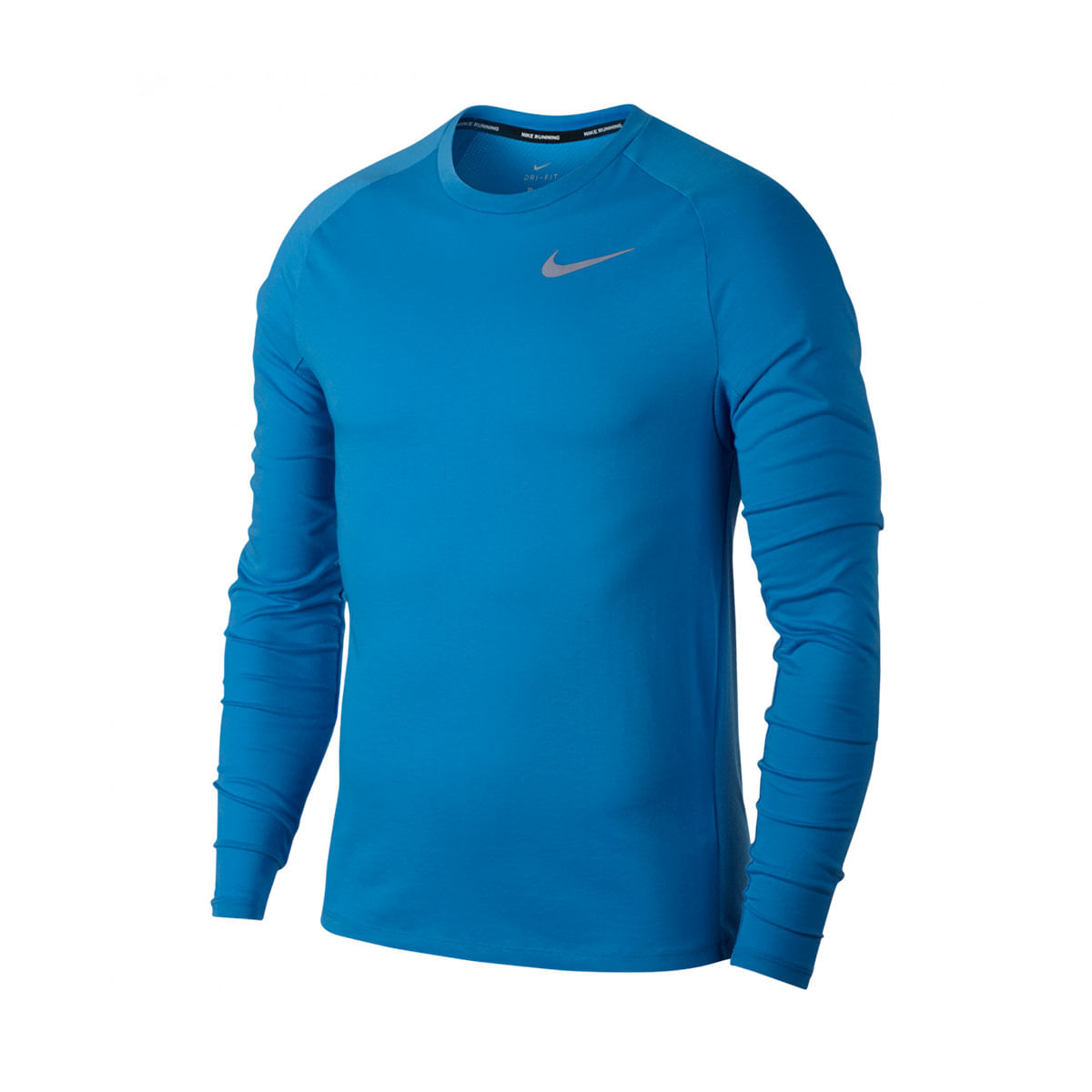Nike M Nk Brt Top Ls Tailwind Camiseta Manga Larga azul de hombre para correr