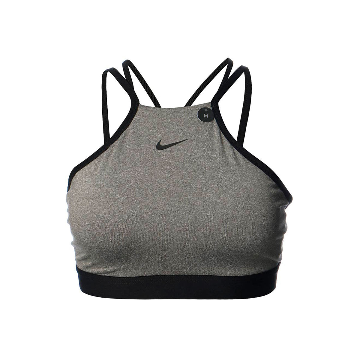 Nike Indy Modern Bra Top gris de mujer para entrenamiento