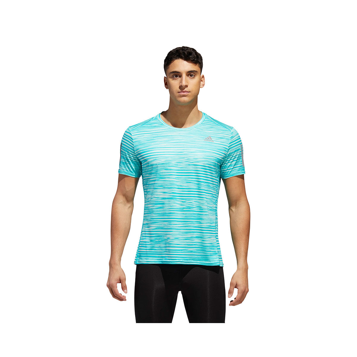 Adidas Response Tee M Camiseta Manga Corta azul de hombre para correr